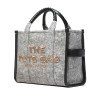 Сумка Marc Jacobs The Felt Flannel Denim Medium Tote Bag